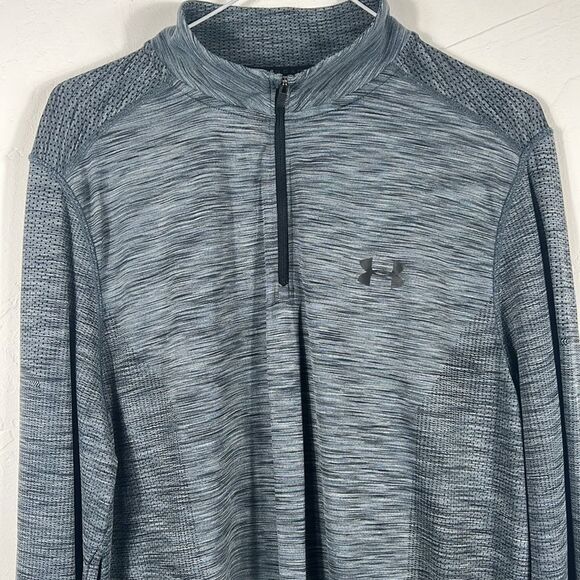 🔥 UNDER ARMOUR HeatGear Threadborne Quarter Zip Lightweight Sweatshirt - Sz XL - Picture 1 of 8